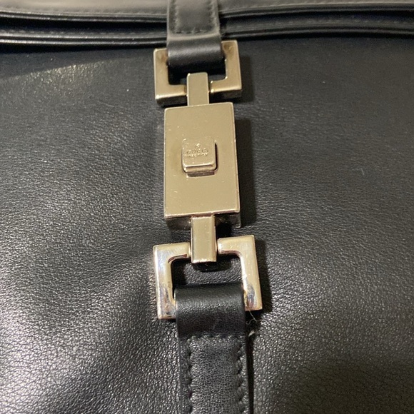 Vintage Like new GUCCI Jackie Shoulder Bag Leather Black - Picture 8 of 15